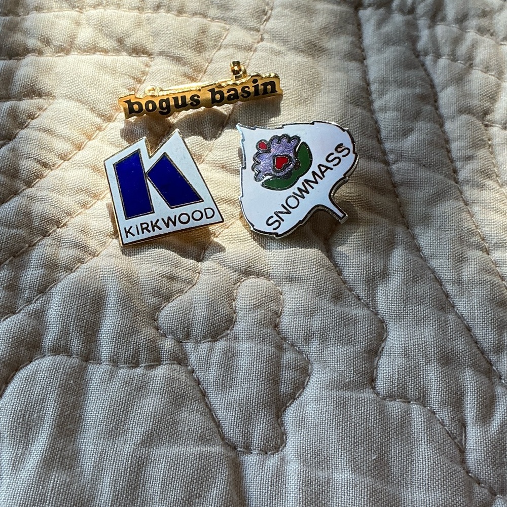 Kirkwood, Bogus Basin and Snowmass Enamel Pin Set